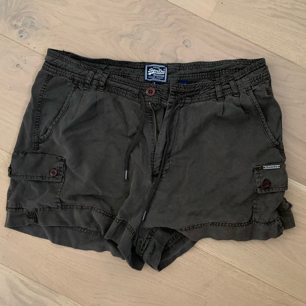 Superdry Brown Soft Cargo Shorts